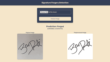 signature forgery detection